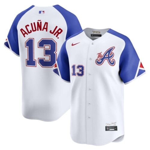 Atlanta Braves Ronald Acuña Jr White 2023 City Connect MLB Jersey mysite