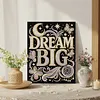 DIY Pearl Painting Dream Big for Home Wall Decor with Frame(30x40cm)