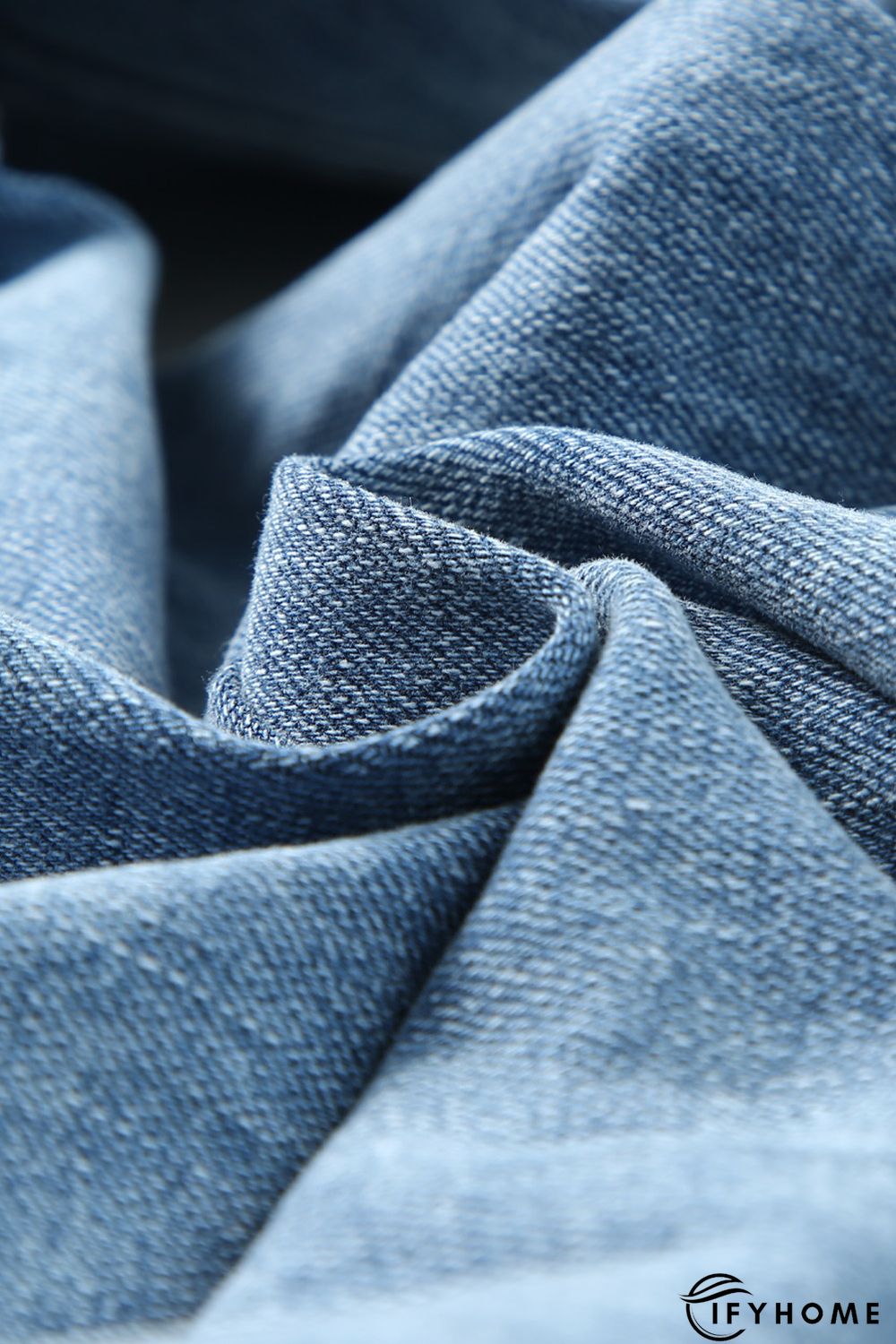 Sky Blue Plus Size Distressed Flare Jeans | IFYHOME