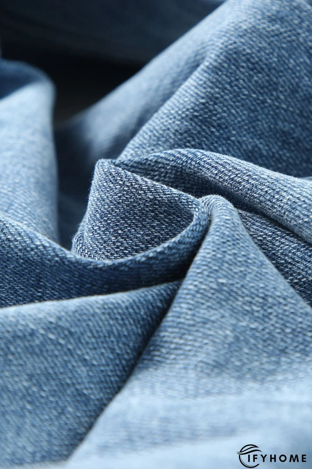 Sky Blue Plus Size Distressed Flare Jeans | IFYHOME