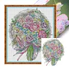 uk.everydayedeals (Limited Stock)Cross Stitch - 14ct Stamped - Fleur de rose violette (33*36cm)