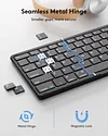 Tri-fold Computer Ultra-thin Mini Bluetooth Folding Keyboard