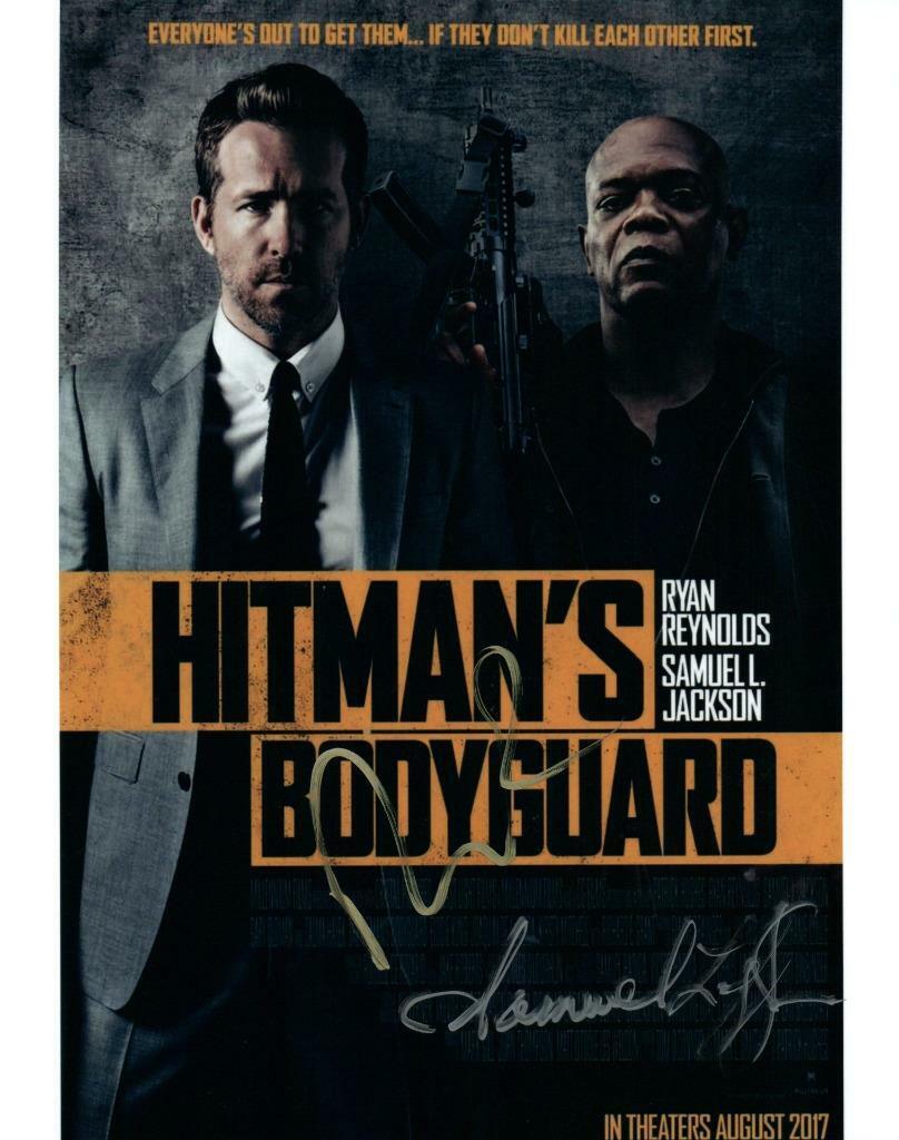 Ryan Reynolds Samuel L Jackson Autographed 8x10 Photo Poster painting signed Picture + COA