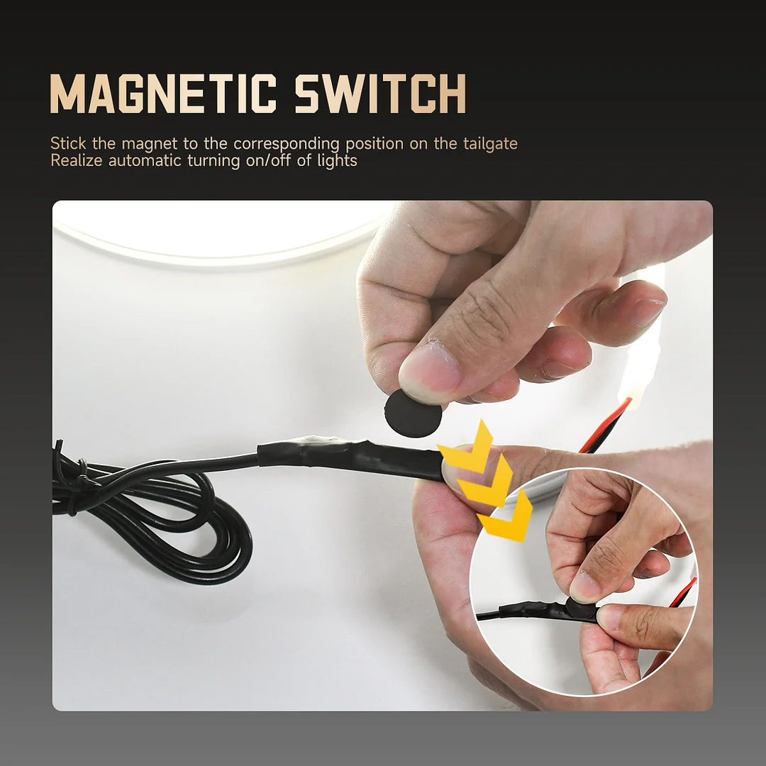 Car magnetic automatic induction trunk light