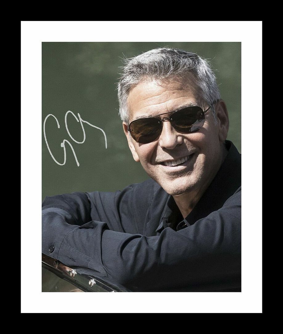 George Clooney Autograph Signed Photo Poster painting Print 2