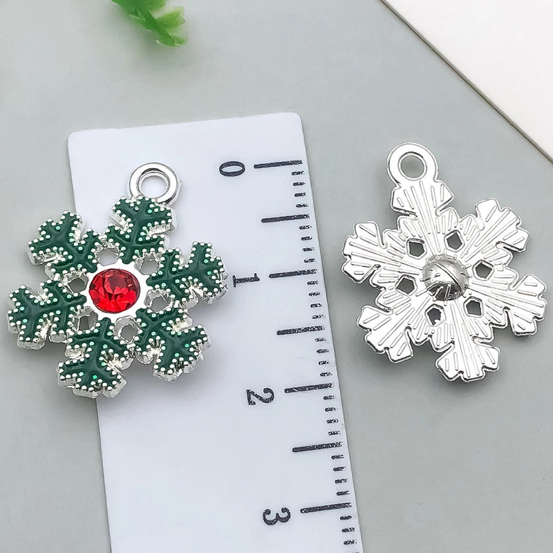 1 Piece 20 PCS/Package 13x16mm 16x21mm 18x20mm Alloy Snowflake Pendant Jewelry Accessories