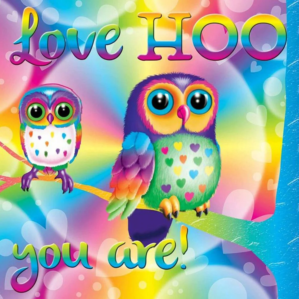 Full Round Diamond Painting Colorful Owl (30*30cm)