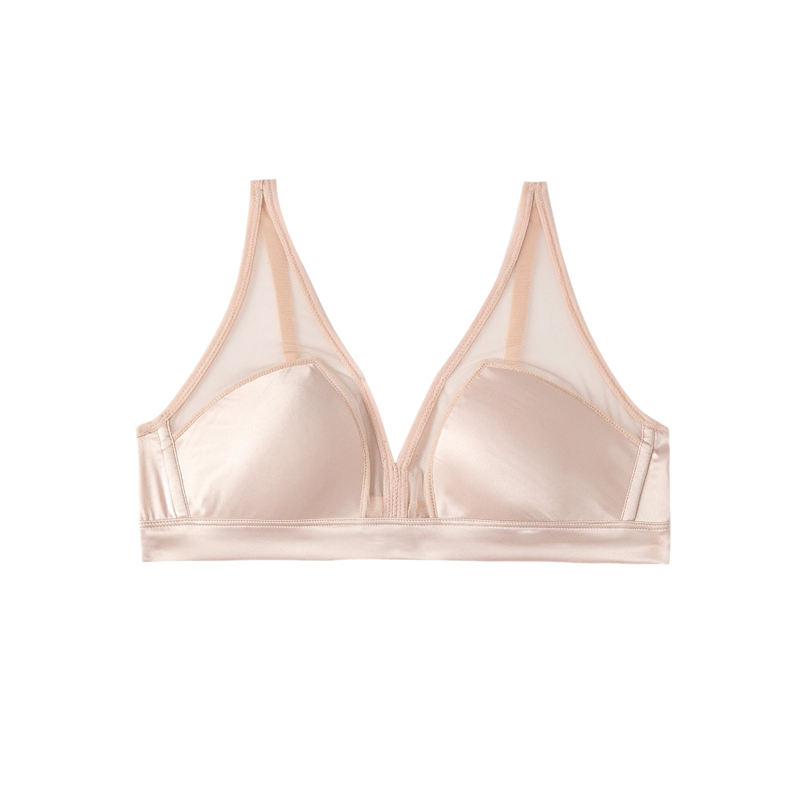 Soutien-gorge en soie et tulle (Plusieurs couleur à sélectionner)- SOIE PLUS