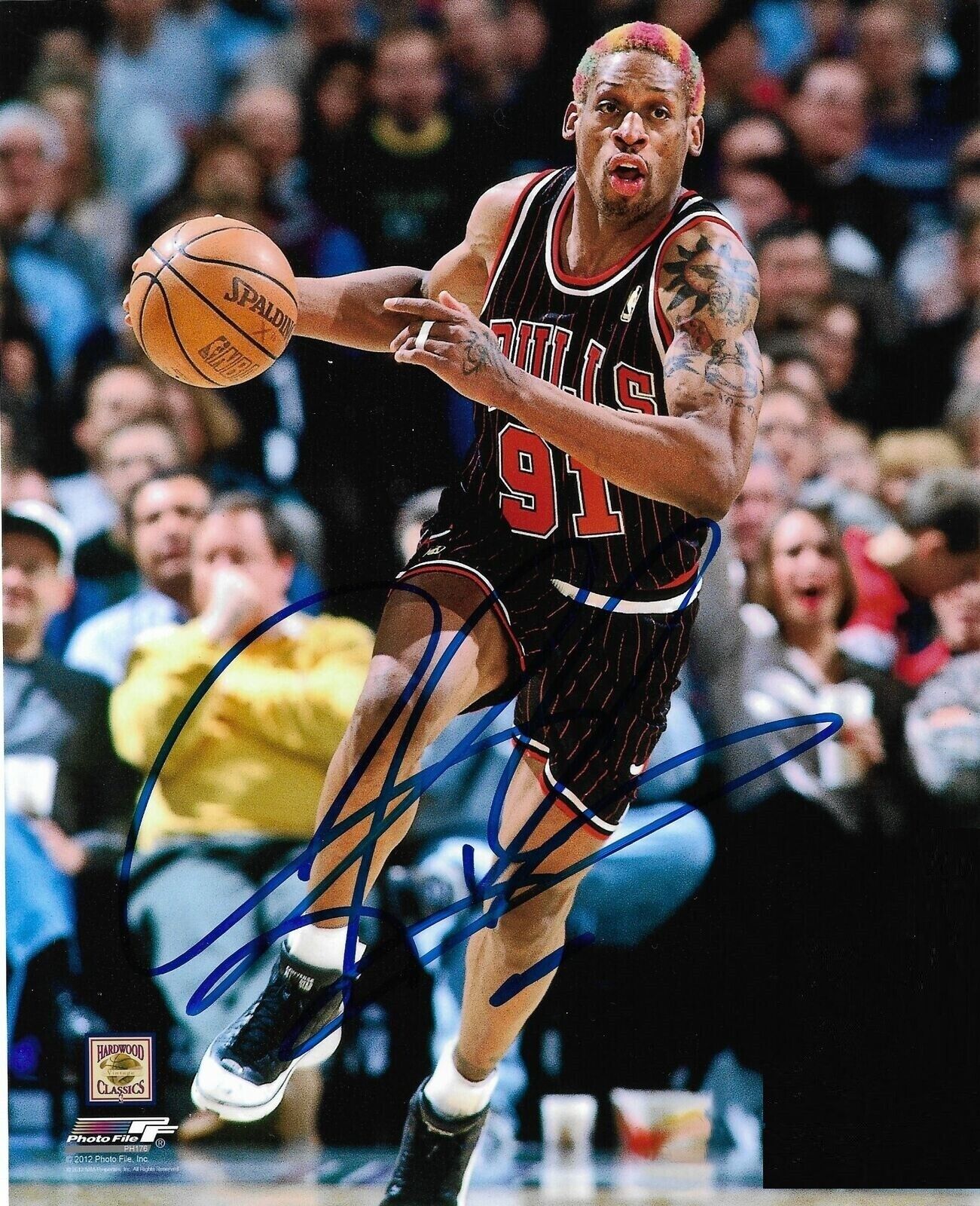 Dennis Rodman HOF Bulls Autographed Signed 8X10 Photo Poster painting REPRINT ,