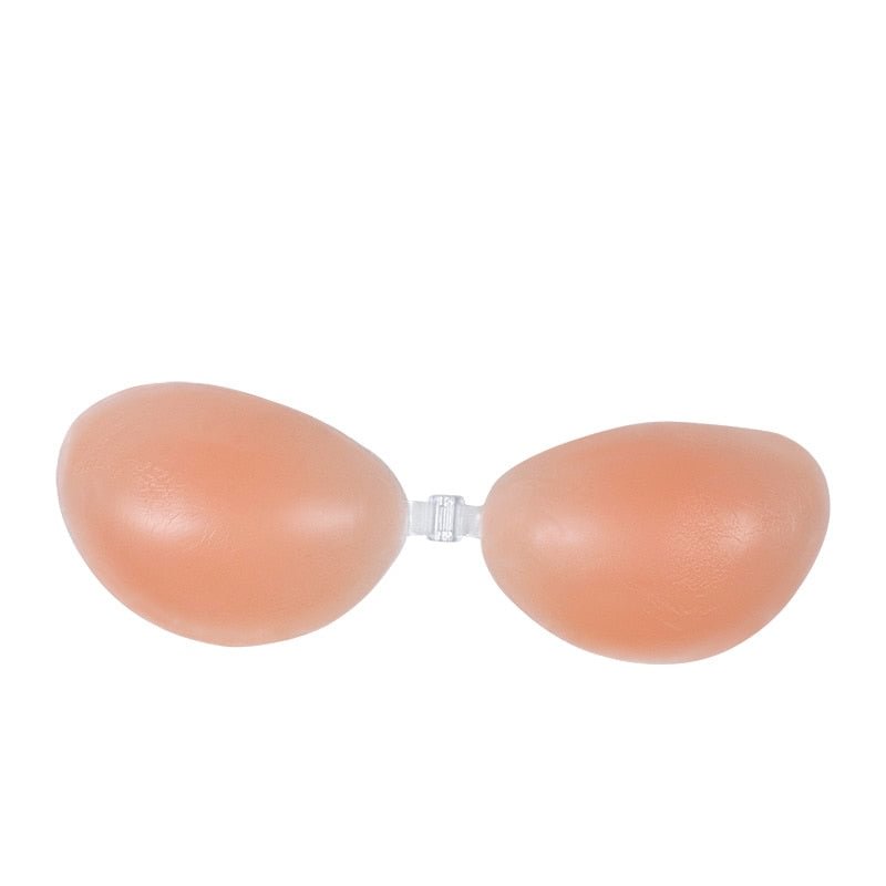 ECMLN Silicone Bra Self-adhesive Stick On Gel Push Up Strapless Backless Invisible Bras Women Seamless Underwear