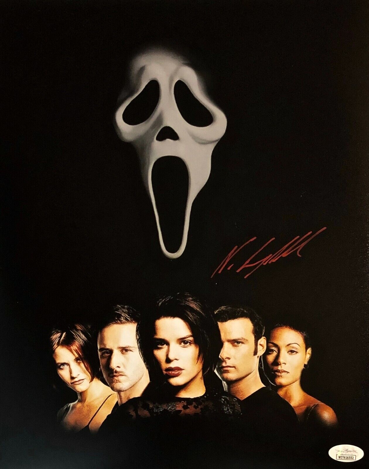 NEVE CAMPBELL Autograph Hand Signed 11x14 SCREAM Photo Poster painting SIDNEY JSA CERTIFIED