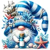 Gnome-Partial 11CT Stamped Cross Stitch Bead Embroidery 36*36cm tapestrymarket
