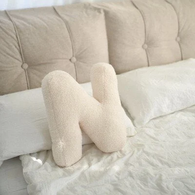 INS Nordic 26 English Letters Throw Pillow DIY Name Bed Sofa Cushion Baby Sleep Pillows Toys Kids Room Decorations Photo Props