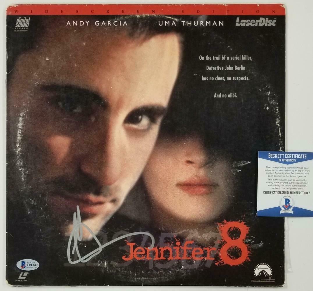 Andy Garcia signed Jennifer 8 LaserDisc Cover Autograph (B) ~ Beckett BAS COA