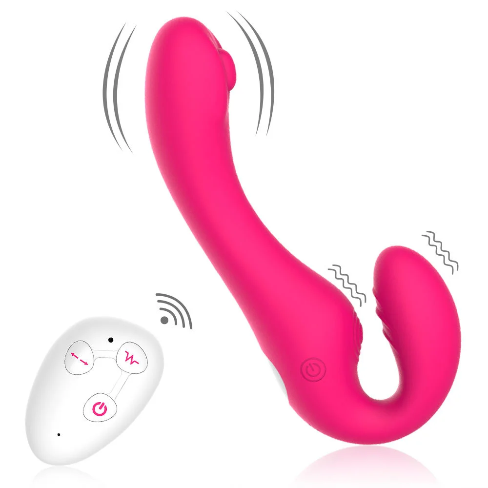 Roma-s Wireless Remote Control Flapping Strapless Wearable Vibrator For Couple