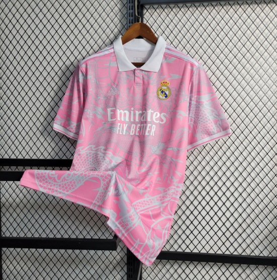 2023/2024 Football Shirt Real Madrid Special Edition Chinese Dragon Pink 1:1