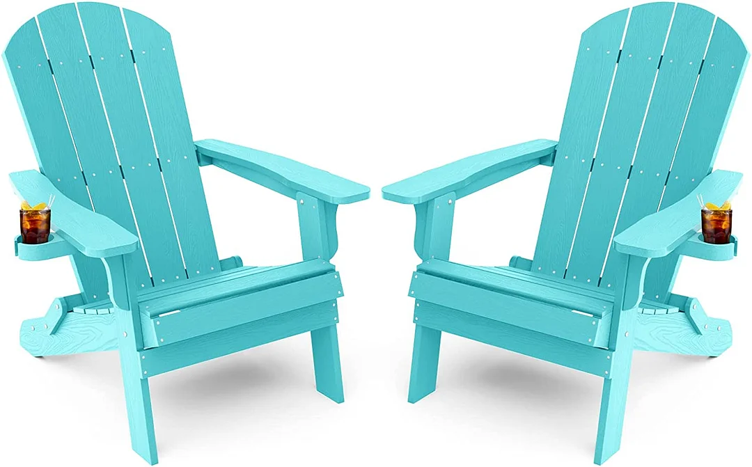 Adirondack Chair ，Patio Chairs 5 Steps Easy Installation,Widely Used in Outdoor, Fire Pit, Deck, Outside, Garden, Campfire Chairs