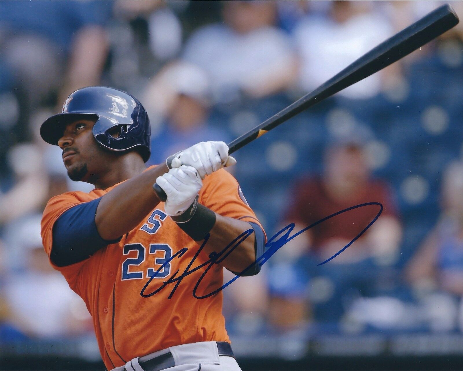 Signed 8x10 CHRIS CARTER Houston Astros Autographed Photo Poster painting - COA