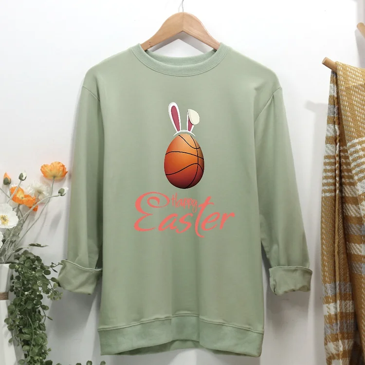 Easter Basketball Women Casual Sweatshirt