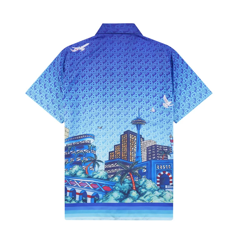 Casablanca 2023 new silk short-sleeved shirt