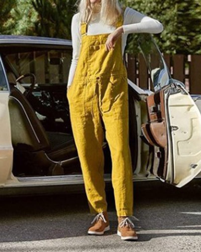 Stylish with Pocket Adjustable Strappy Pants