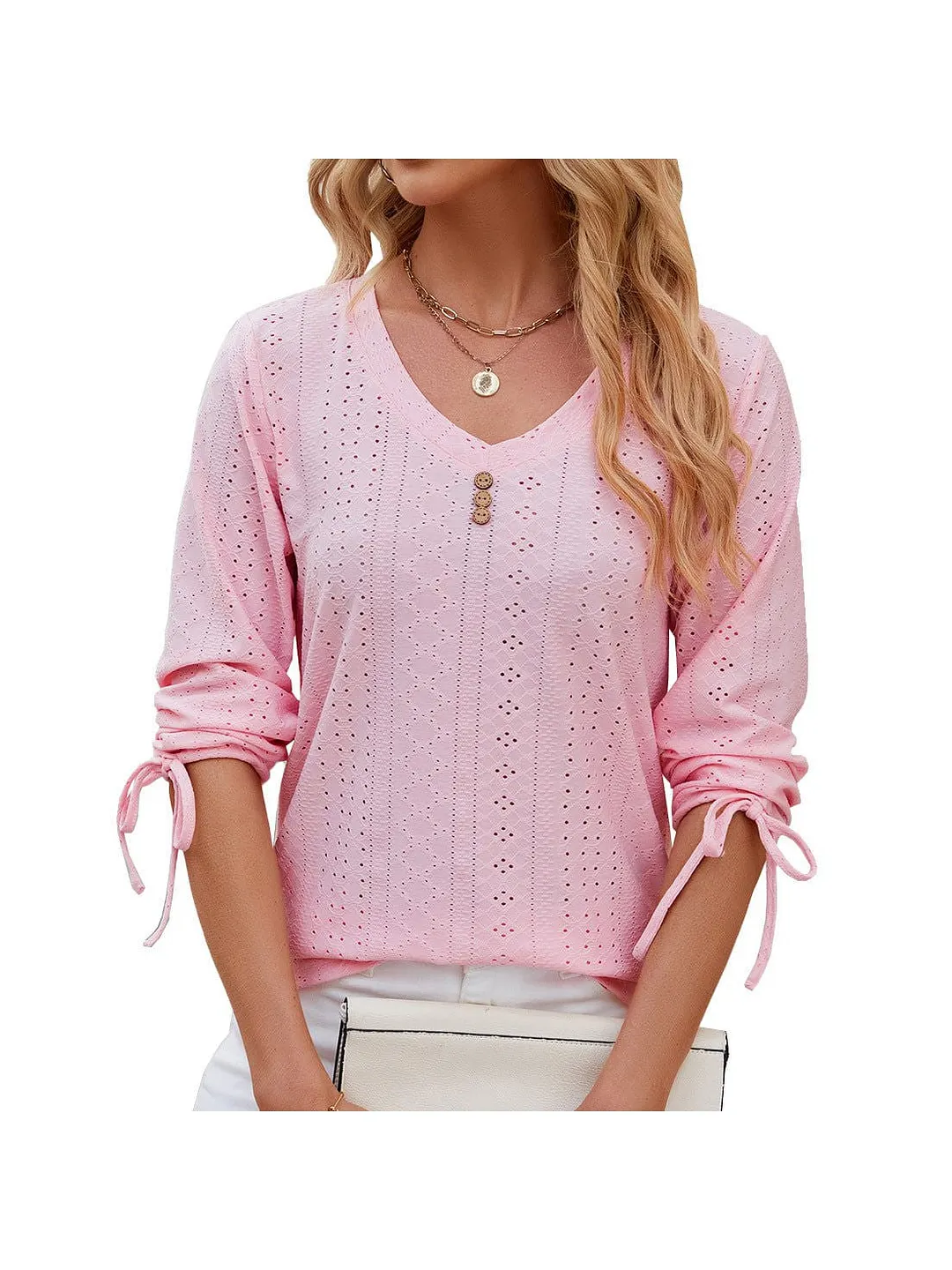 Grey Ribbed Knit Top with Short Sleeves