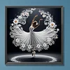 Belle jupe danseuse fille-partielle sp&eacute;ciale diamant peinture-30 * 30cm