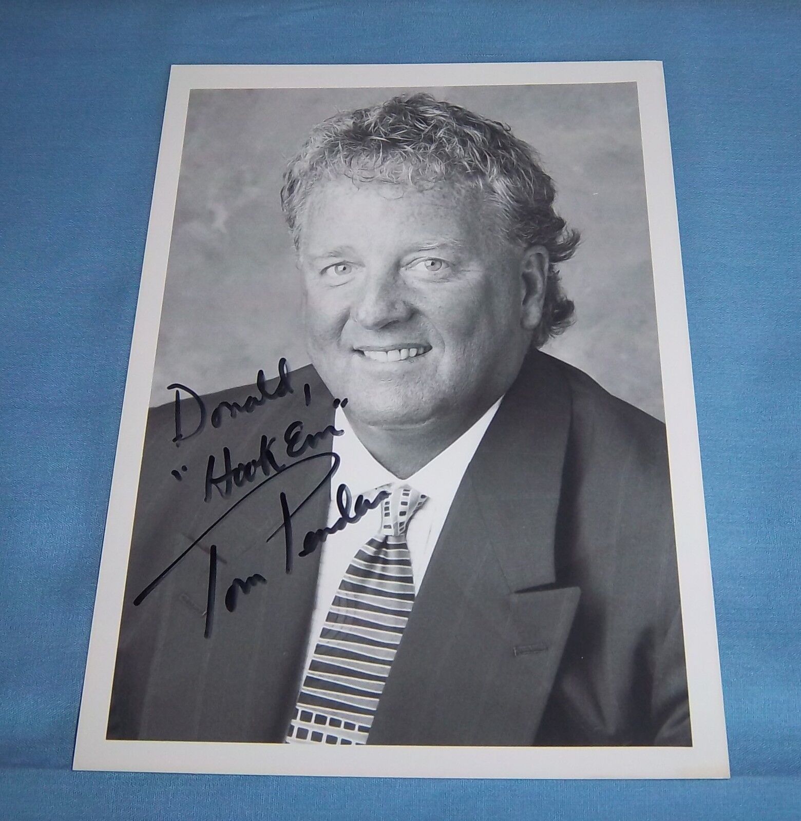 Texas Coach Tom Penders Signed Autographed 5x7 Photo Poster painting Houston