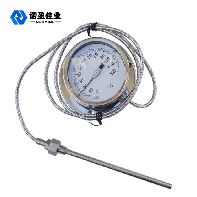 60mm Dial Bimetal Temperature Gauge 1.5 Accuracy SS304 0-150 Degree 2