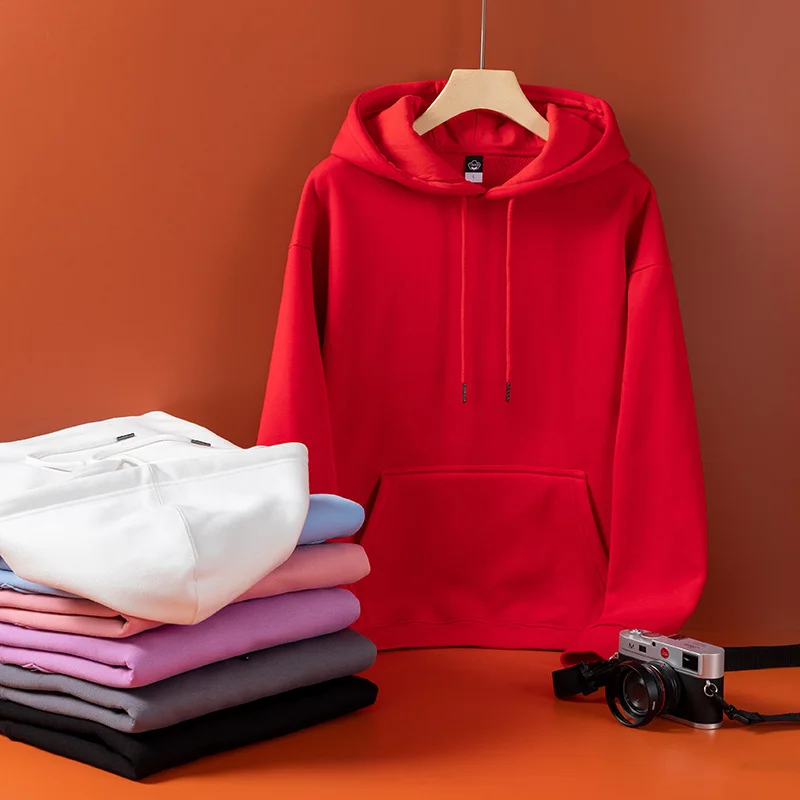Solid Color Classic Basic Hoodie Unsiex