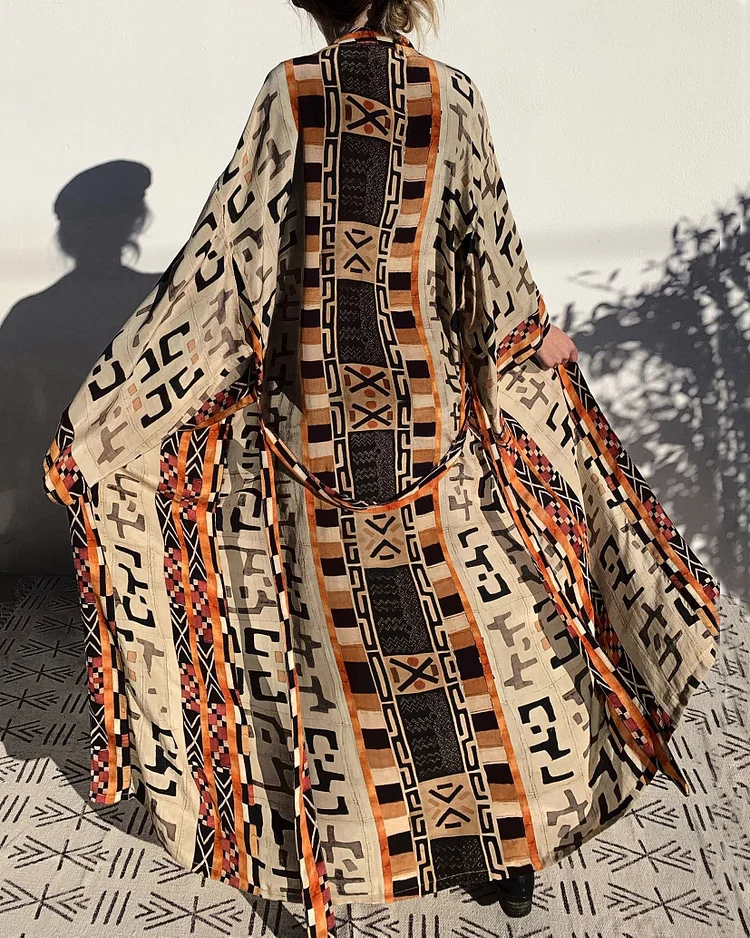 Boho Printed Vintage Cardigan