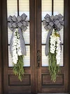 🏡Double Door White Hydrangeas Wreath-Spring Sale-mysite-Adracos