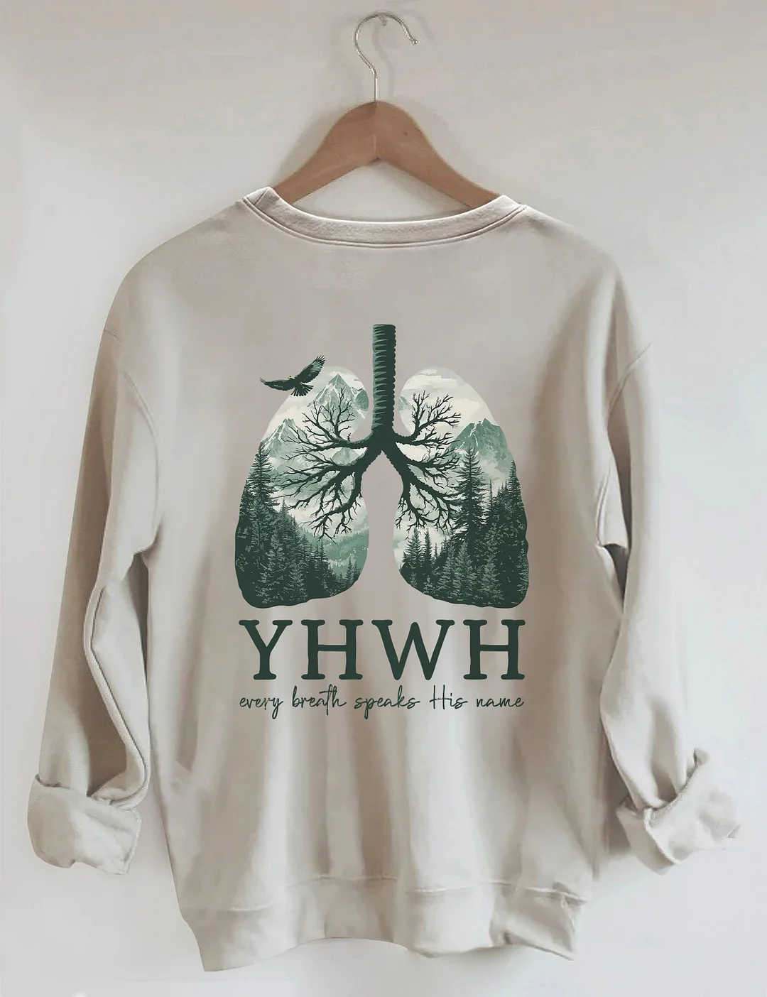 YHWH Lungs Christian Sweatshirt