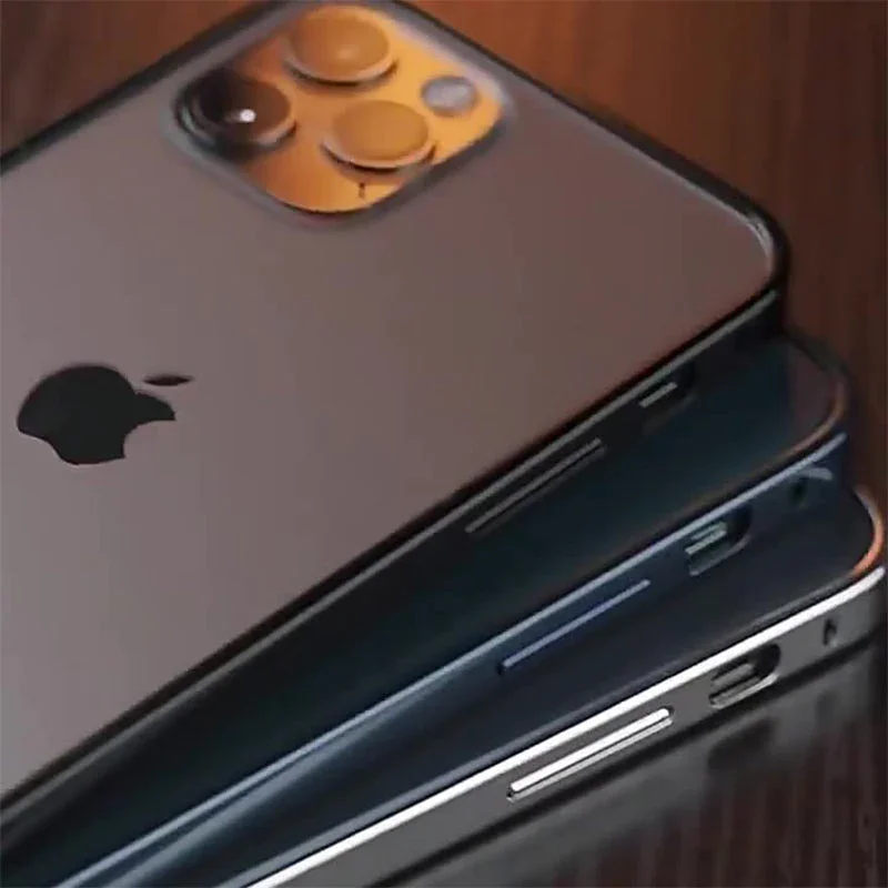 Metal Frame Apple Straight Edge Ultra-thin Protective Case