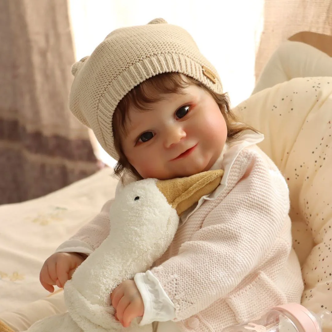Chubby Reborn Girl Sheila 20" Lifelike Silicone Reborn Doll With Heartbeat💖 & Sound🔊