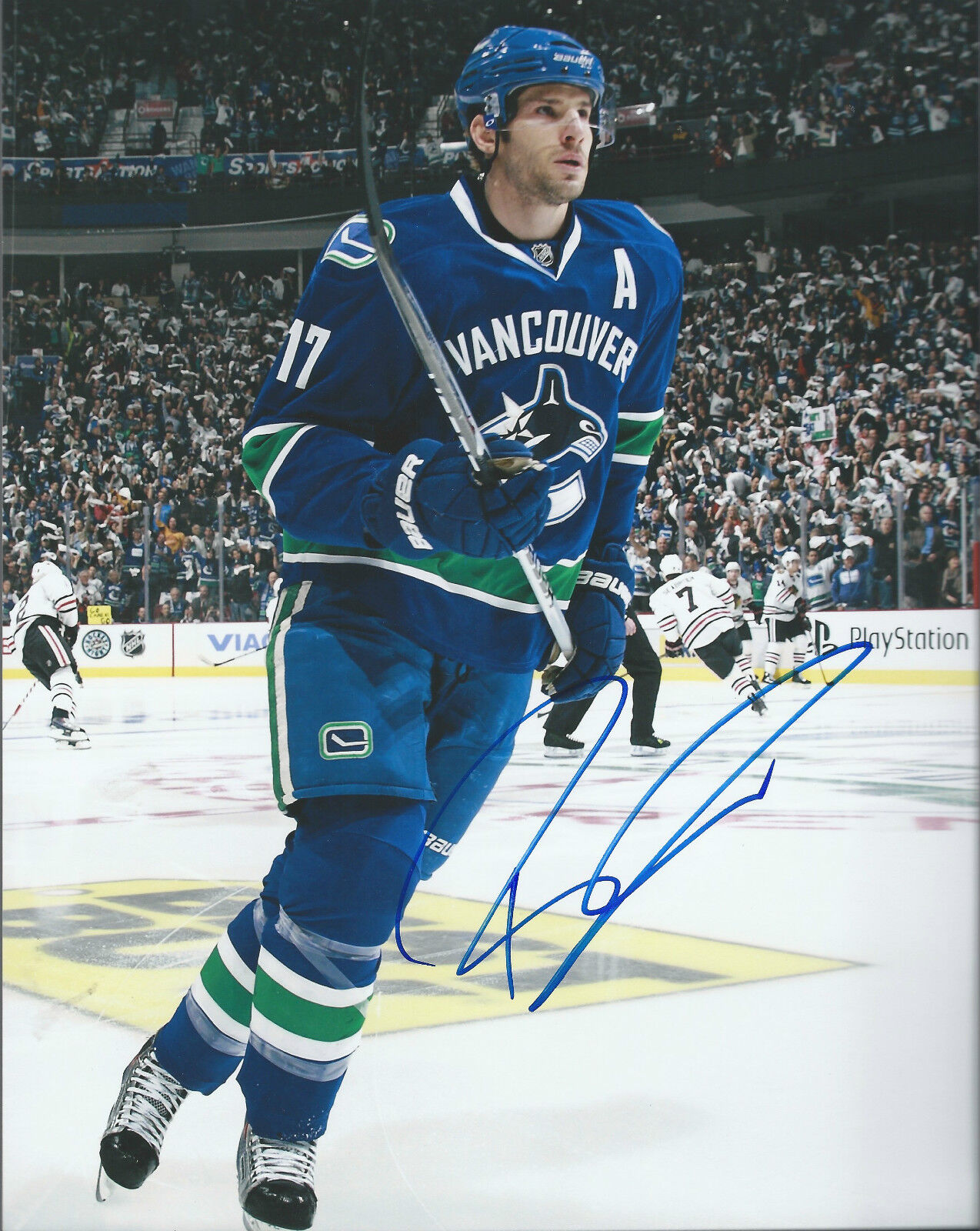 GFA Vancouver Canucks * RYAN KESLER * Signed 8x10 Photo Poster painting AD1 COA