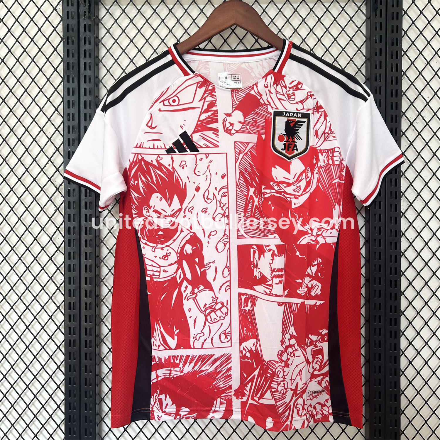 Japan 25-26 Red Vegeta Comic Slice Special Edition Jersey - Fans Version