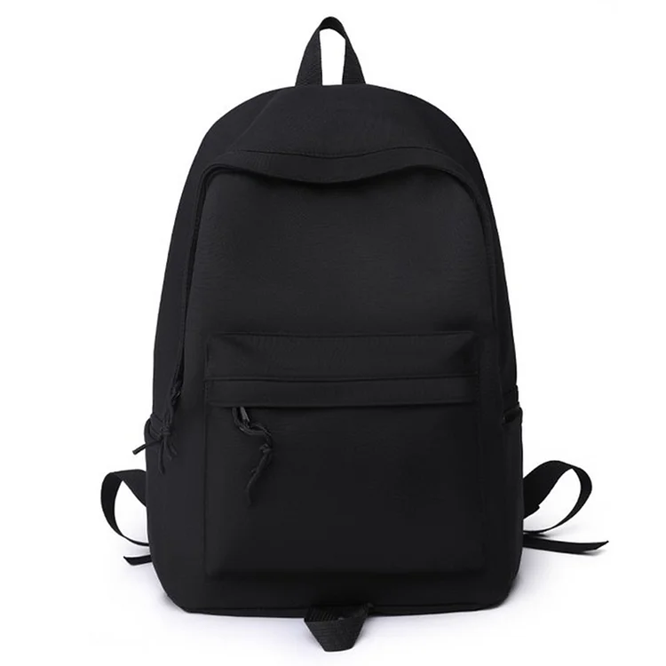 Women Bookbag Large Capacity Nylon Laptop Backpack Teenage Girls Boys (Black)
