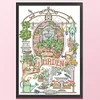 [Brand]In the Garden - 14CT Counted Cross Stitch - 29*44cm