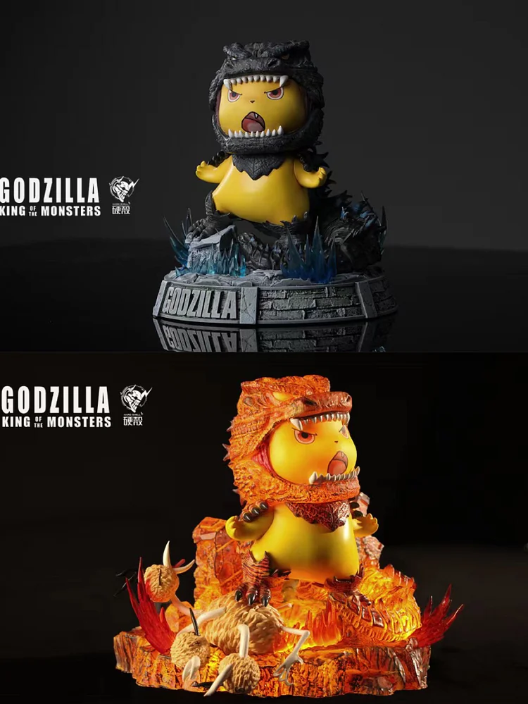 [Pre-Order]King of The Monsters Godzilla Cosplay Pikachu - Pokemon Godzilla Resin Statue - HARD SHELL Studios