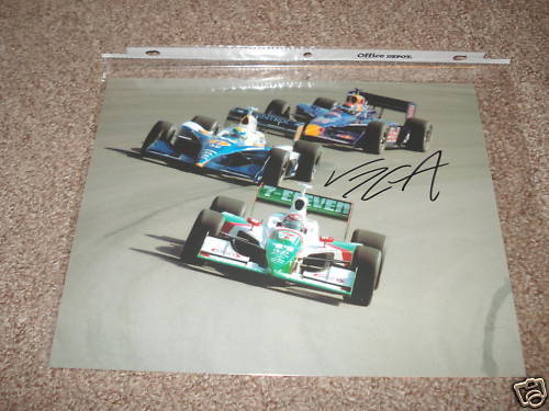 Vitor Meira Indy Formula Racing Auto Signed 8x10 Photo Poster painting