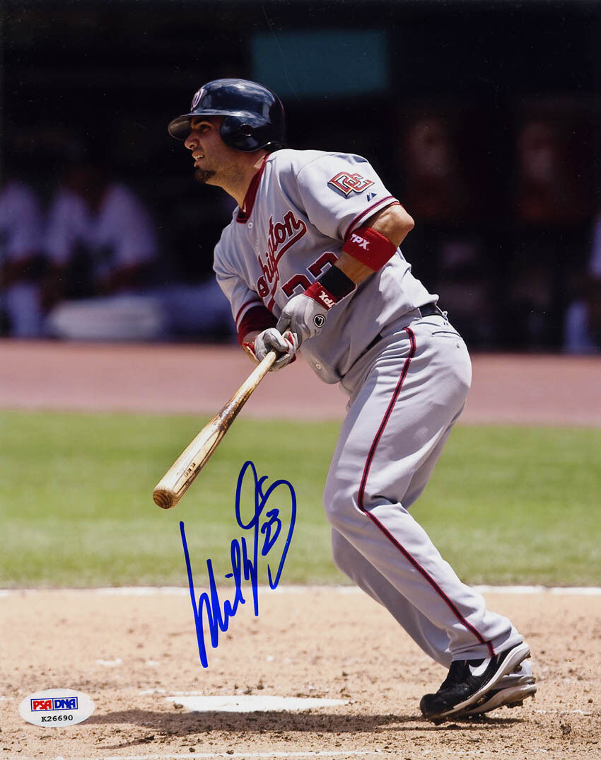 Wil Nieves SIGNED 8x10 Photo Poster painting Washington Nationals PSA/DNA AUTOGRAPHED