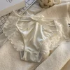 Men's Sexy Satin Transparent Hollow Lace Panties
