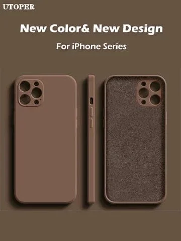 pornhint Pornhint 2023 Square Liquid Silicone Case For iPhone 11 12 13 Pro Max Mini X XR XS MAX 7 8 PLUS SE 2023 Cover Full Protector funda coque