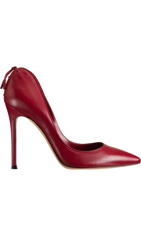 Red Pointy Toe Stiletto Pumps   's Office Look Vdcoo