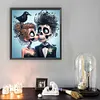 5D DIY teilweise speziell geformter Bohrer Halloween Skelett Diamantmalerei 30x30cm