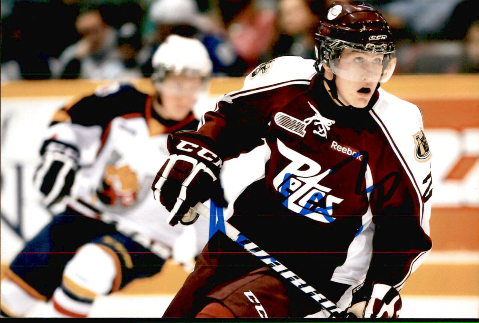 Nick Ritchie SIGNED 4x6 Photo Poster painting PETERBOROUGH PETES / ANAHEIM DUCKS