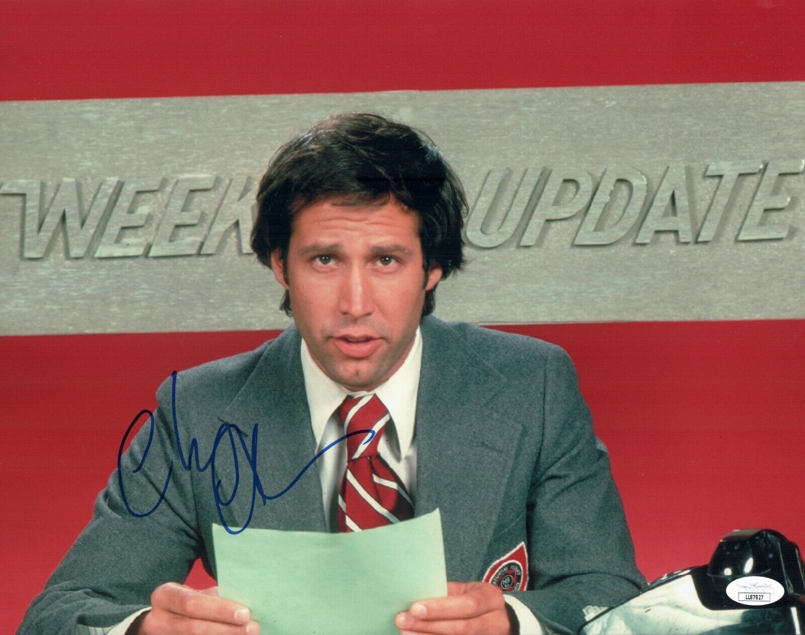 CHEVY CHASE Signed SATURDAY NIGHT LIVE large 11x14 Photo Poster painting with JSA COA