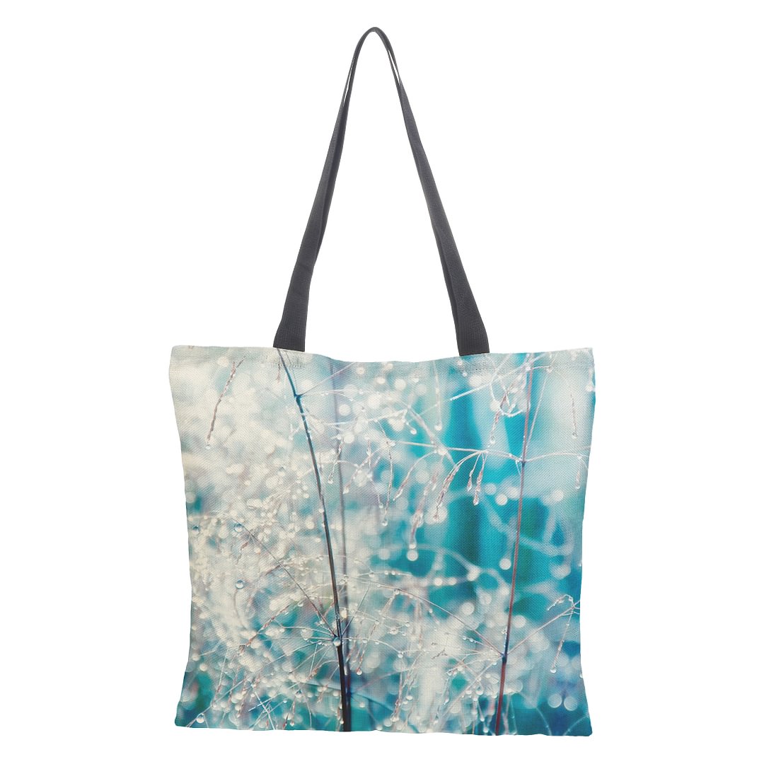 Linen Tote Bag - Grass Dew