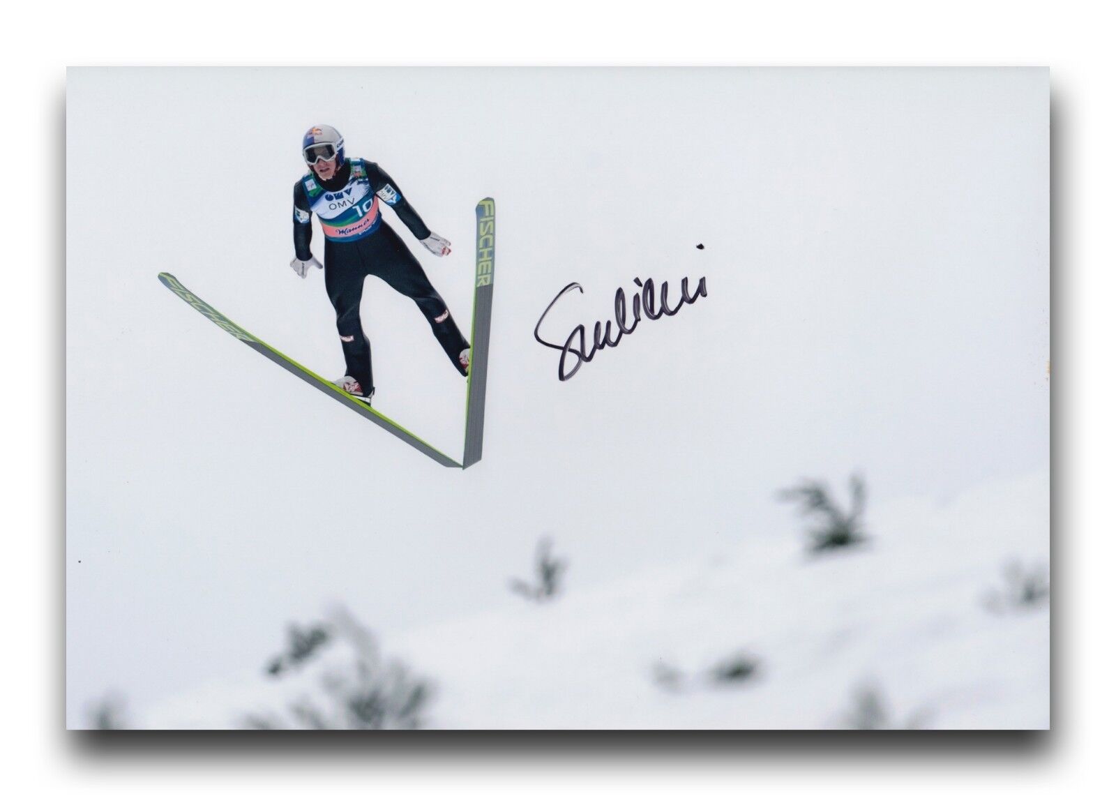 GREGOR SCHLIERENZAUER HAND SIGNED 12X8 Photo Poster painting SKI JUMPING 1.